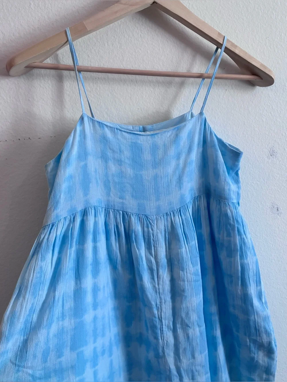 Janie and Jack Batik Breeze Tie-Dye Cotton Jumpsuit Blue Size 14 New pocket